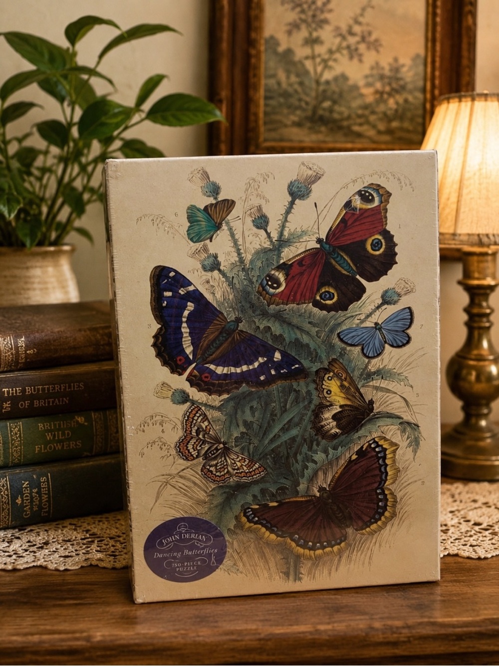 John Derian Dancing Butterflies 750 Piece Puzzle New 18” x 26” Artisan botanical
